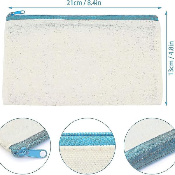 20 stk tomme lerretsposer med glidelås Multipurpose Canvas KLB