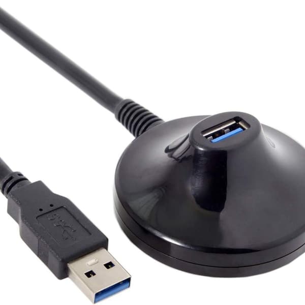 USB3.0 hane till hona förlängningskabel med USB-bas