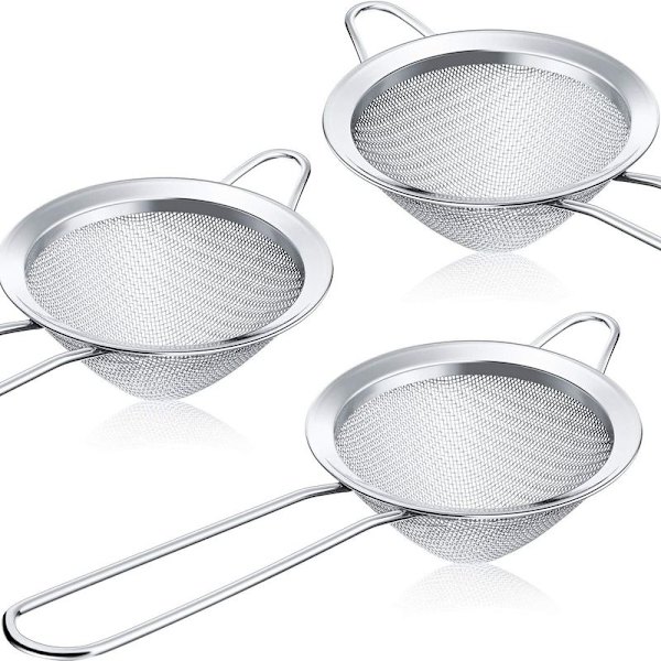 Pakke med 3 rustfrie stål cocktailsi