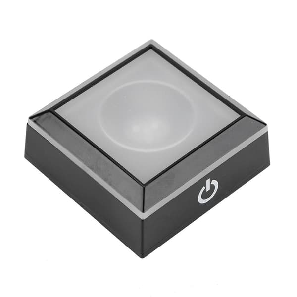 3D LED Lys Base Display Stativ Firkant Holder Multicolor KLB