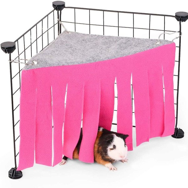 Pakke med 2 små dyr Hamster hængekøje telt Pink (ekskl. jerngitter) KLB