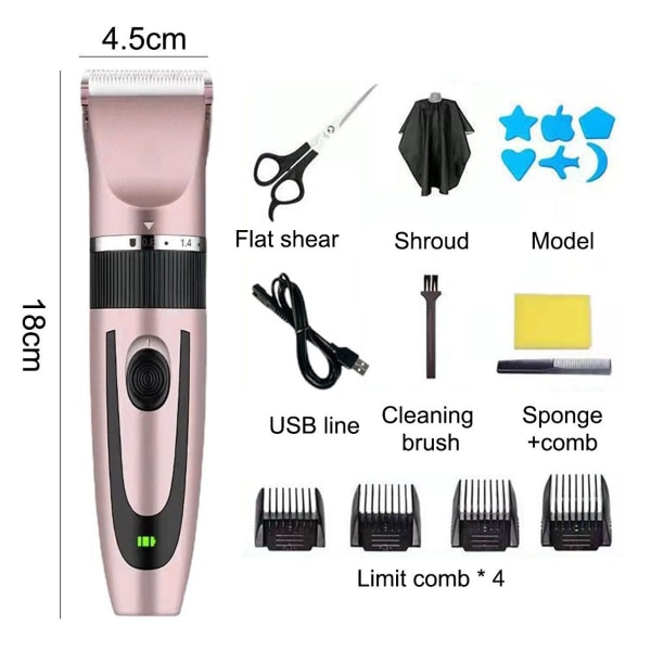 Men's Hair Clipper Stil2 - Wireless Barber Hair Cutting Set, USB KLB