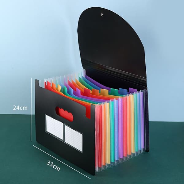 25 roms mappe/dokumentmappe, A4 sorteringsmappe, ekspansjonsmappe, KLB