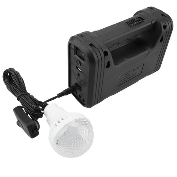 Solcelledrevet multifunksjonelt belysningssystem med LED-spotlight KLB