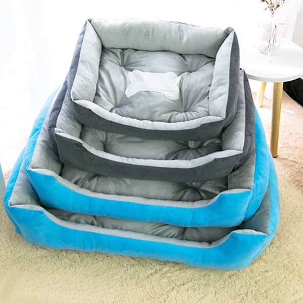Ergonomisk hundebænk - 56 * 43 * 14cm hundekurv Sort grå (måtte) KLB
