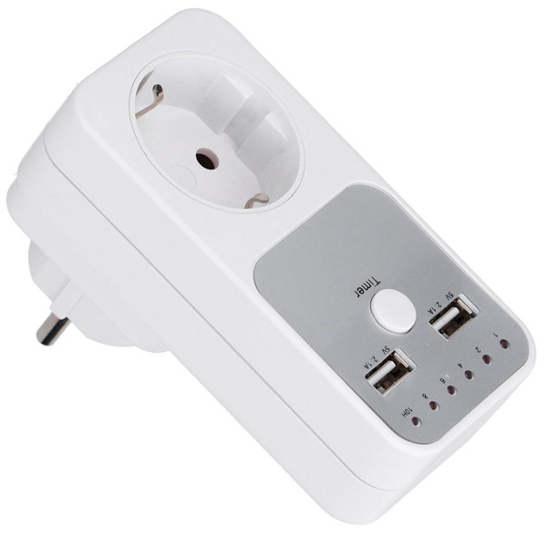 180 260V USB Smart Digital Nedtellingstimer-kontakt for KLB