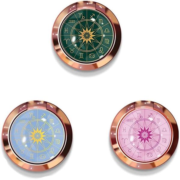 3 st mobiltelefon ringhållare, roterande mobiltelefon spänne universell mobiltelefon fingergrepp ring, astrolabe telefon finger ringhållare e