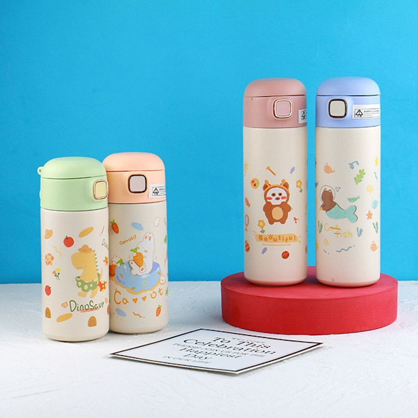 Ion8 vuototiivis lasten juomapullo, BPA-vapaa, 350 ml (12 unssia), krokotiili KLB