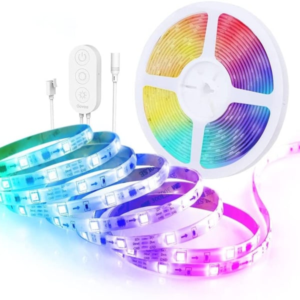 LED-lysstripe 5 m Fargemusikk Synkron segmentkontroll
