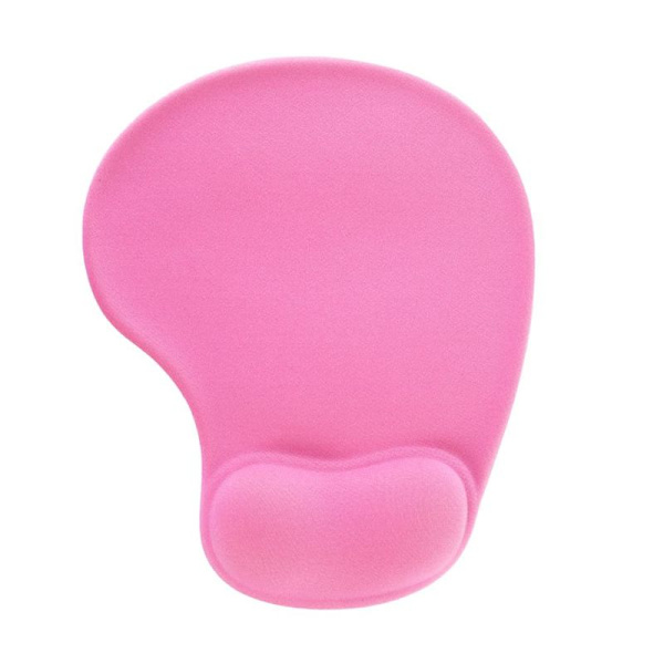 Kontormusemåtte med gel håndledsstøtte Spilmusemåtte Pink