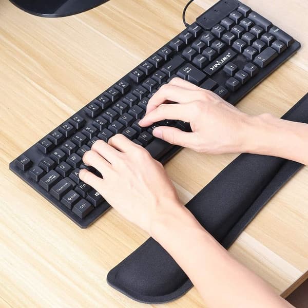 Ergonomisk musematte og håndleddsstøtte for tastatur, musematte i minneskum,