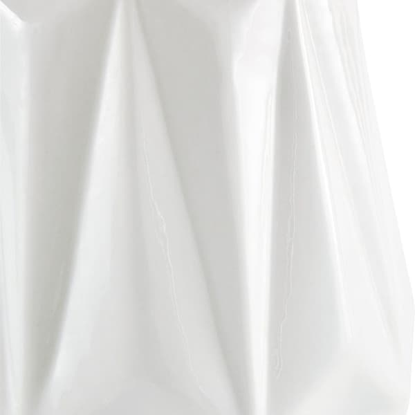 Nitade Modern Vinklad Stentöjsvas 36,5 cm Hög Vit