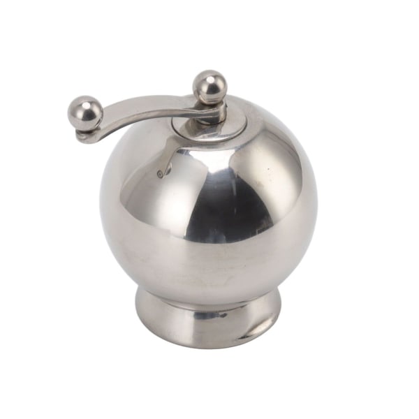 Pepper mill with long crank, round, 304 stainless steel KLB