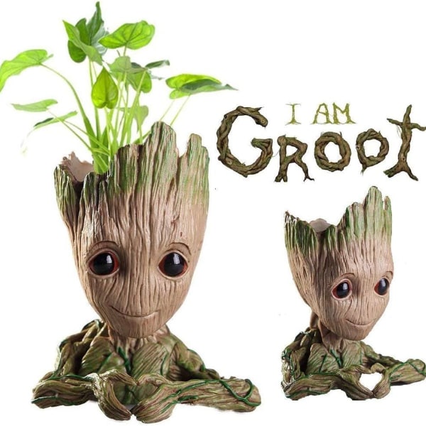 Baby Groot blomsterpotte, Baby Groot actionfigur Fashion Galaxy blomsterpotte Guardian KLB