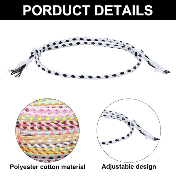 18 stycken snörarmband för tonårsflickor. Anklets för flickor