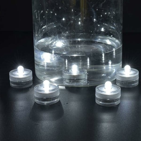 24 valkoista mini LED-teavaloa