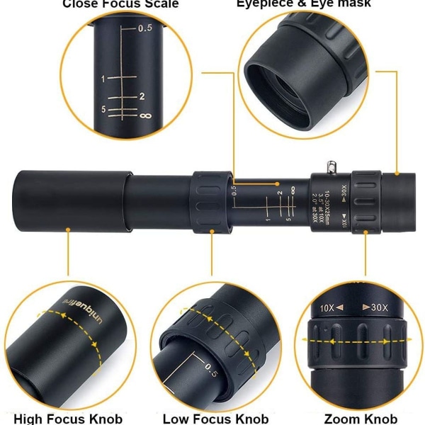 10-300x40 Dobbelt Fokus Anti-Reflekterende Grøn Mere Belagt HD Militær Høj Energi Zoom O KLB