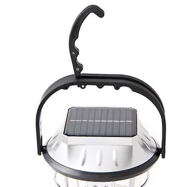 Solcelle lanterne, håndsving dynamo 36 LED intelligent camping lanterne nødlys