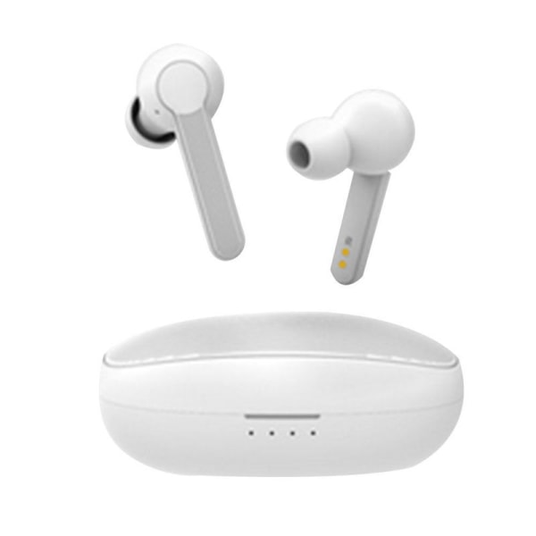 Bluetooth hodetelefoner, øre trådløse hodetelefoner Bluetooth hvit