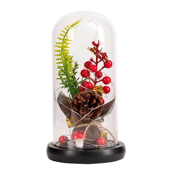 Glaskuppel Juleplanter Julepynt Glaskuppel KLB