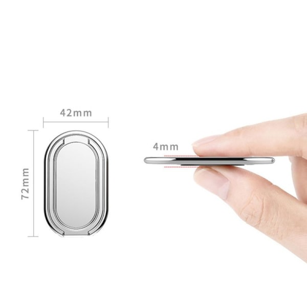 Matkapuhelimen sormusteline sormipidike 360° pyörivä ultraohut sormusteline
