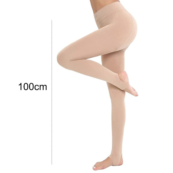 Vintertermiska tights med hög midja och elasticitet, ogenomskinliga KLB