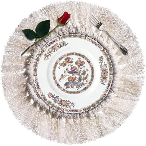 4-osainen käsintehty makramee-alunensetti, Boho Pure Handmade