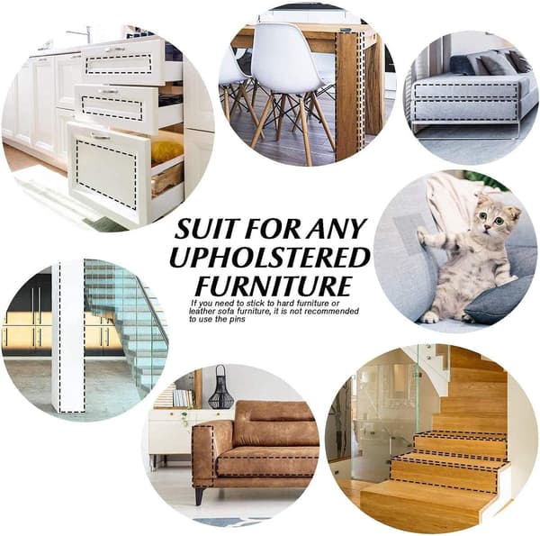 Katteskrabebeskytter, 6 stk. Anti-Scratch Møbelbeskyttelse, Katteklobeskyttelse Sofa, Anti-Scratch Sofa Beskyttelse, Co-Beskyttelse