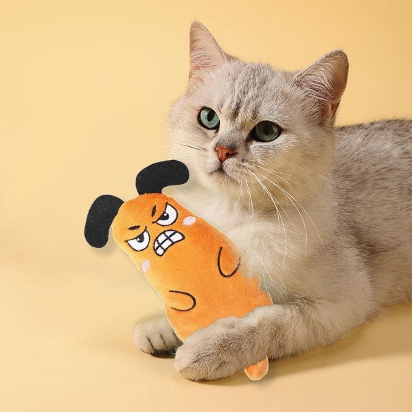 Pakkauksessa 4 Catnip Lelut Kissa Hiiri Lelu Cat Molar Orange KLB