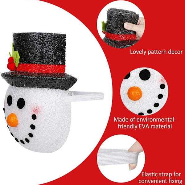 Paket med snögubbe jul veranda ljusskydd snögubbe dekorationer