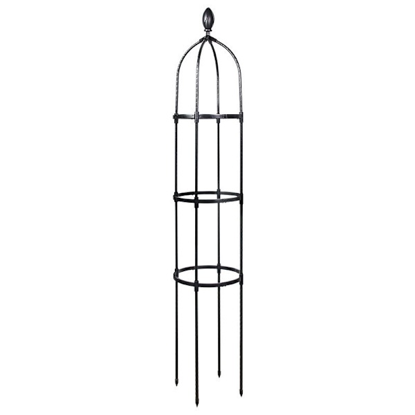 Trädgårdsstake 145 cm Kolumnrosbuskar Stöd för Klätterväxter Ø 31,7 cm Trädgårdsobelisk KLB