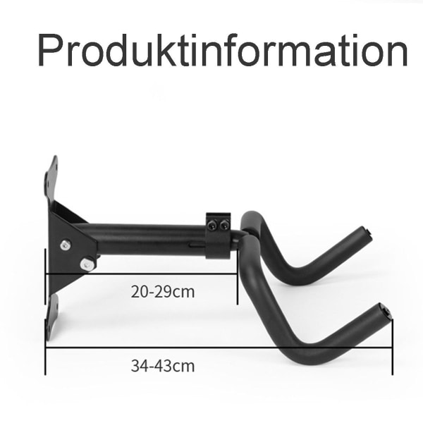 Cykelväggfäste cykelhållare - vinkel och väggavstånd justerbar, hopfällbar, M KLB