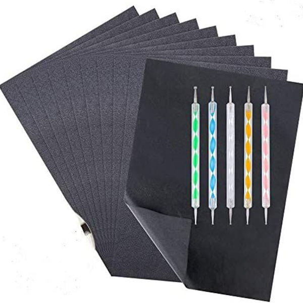 100 ark karbonpapper, A4 grafitpapper överföringspapper, karbonpapper KLB