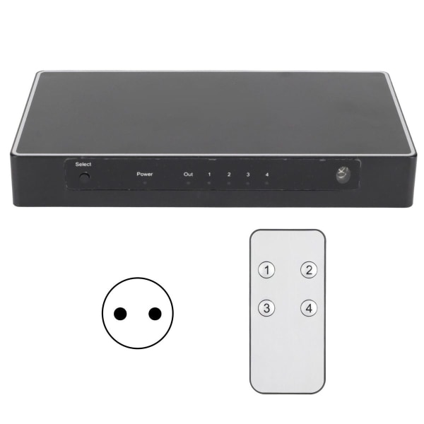 4K HD Multimedia Interface-väljare 6 Gbit/s 2,0 V 4 in 1 ut KLB