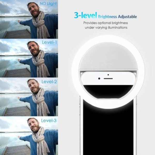 Selfie-valo, 28 LED-rengasvalo, selfie-valo puhelimeen, selfie-rengasvalo 3
