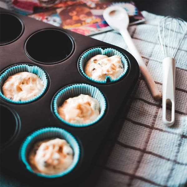 Muffinsform, non-stick muffinsform, idealisk för bakning för stil 3 KLB