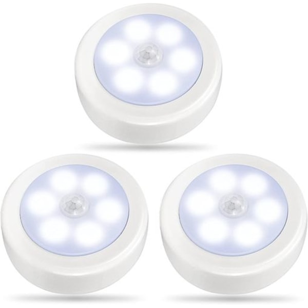 LED-nattlys med bevegelsessensor, LED-skapbelysning med fjernkontroll, USB