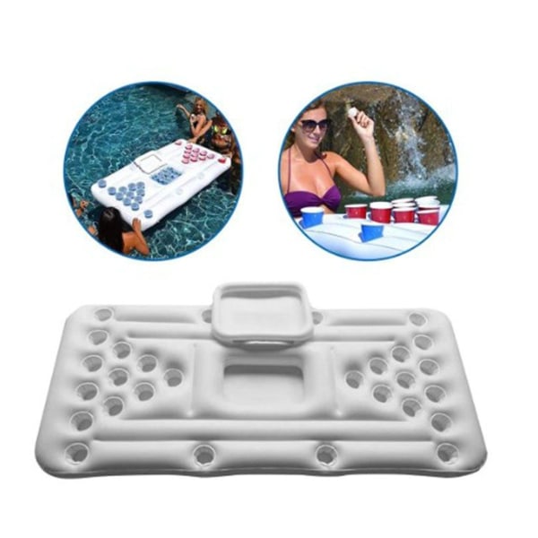 Öl Pong Luftmadrass, Pool Pong Luftmadrasser Uppblåsbar Öl Pong Pool med KLB