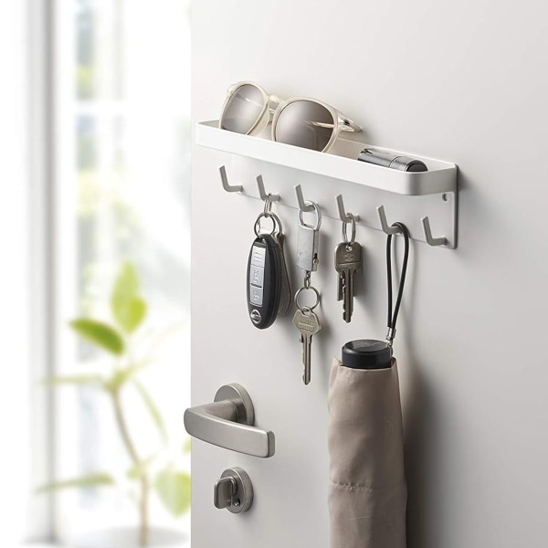 Magnetisk nøgleholder med bakke, nøgleopbevaringsboks, nøgleholder,