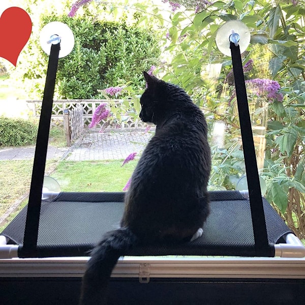 Kattfönsterplats katttillbehör fönsterstol fönsterliggare katthängmatta KLB