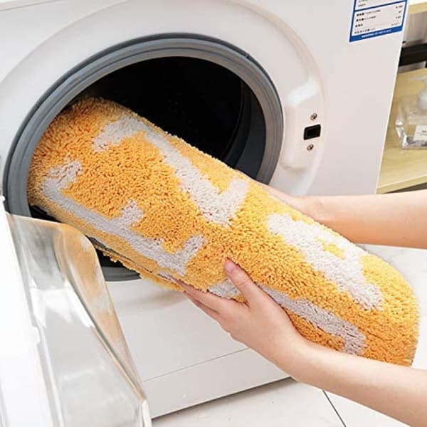 Badematte sklisikker absorberende sitronformet baderomsteppe teppe