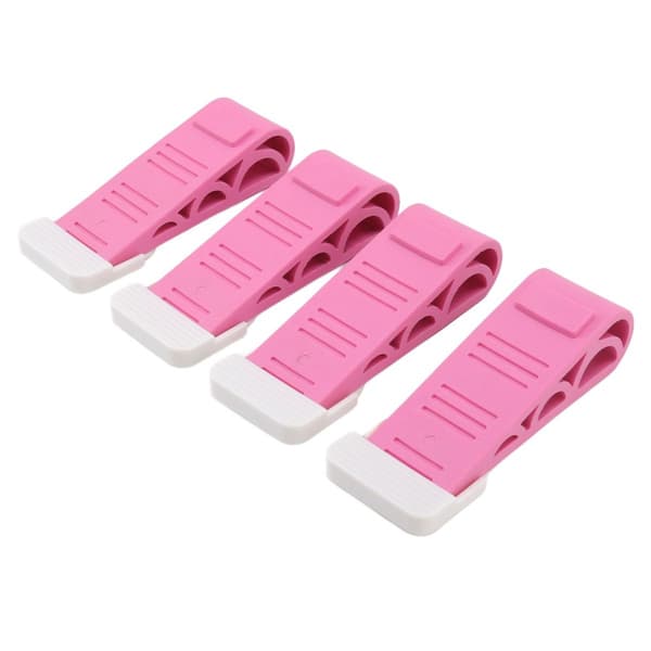 4 stk. Pink Dørstopper Gummi Dørstopper Sikkerhedskile KLB
