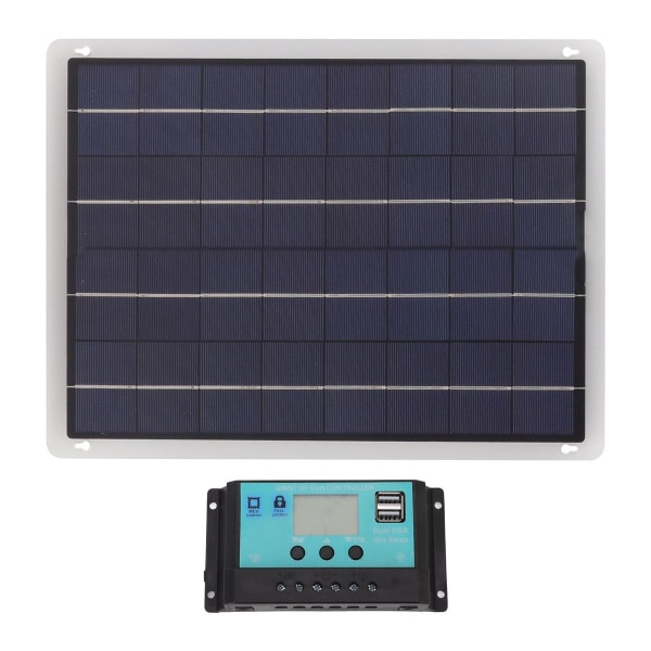 20W Monokrystallinsk Silicium Solar Panel Charger Kit KLB