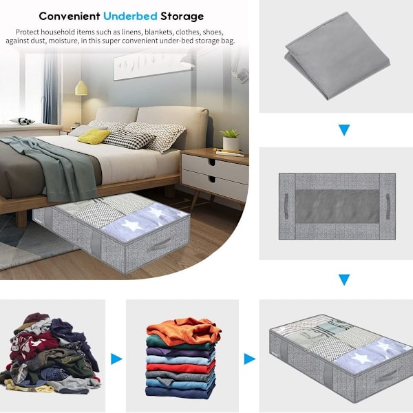 Organizer för förvaringsväskor under sängen (2-pack)