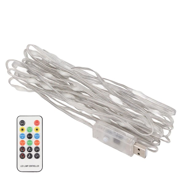 16,4ft RGB Vattentät Batteridriven Kopparsträng Ljus KLB