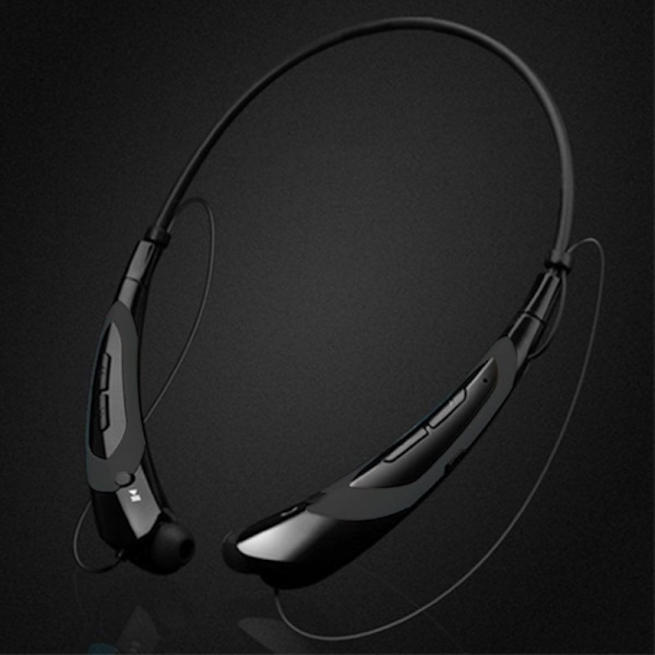 Bluetooth-hodetelefoner, trådløs Bluetooth 4.0 krage svart