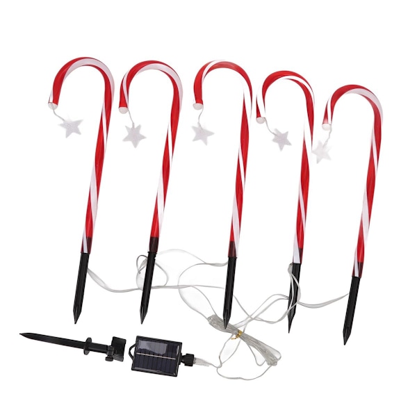 Joulu Candy Cane -valot 1 5:lle, IP65 vedenpitävä, 8 tilaa KLB