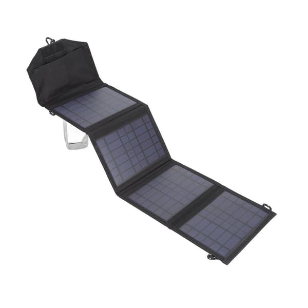 Bærbar solcellepaneloplader, foldbar, effektiv PET-polymer KLB