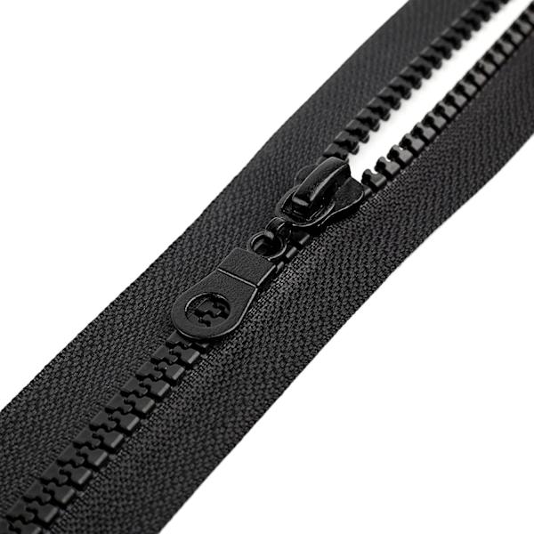 Mesh Zipper 100cm Dragkedja för Jackor Rockar Sömnad Hantverk, Svart Färg, 1 Styck