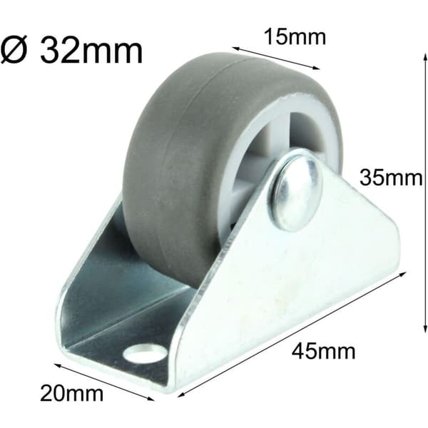 Mini Universal Swivel Casters - 1/32mm Hard Drive Mount KLB